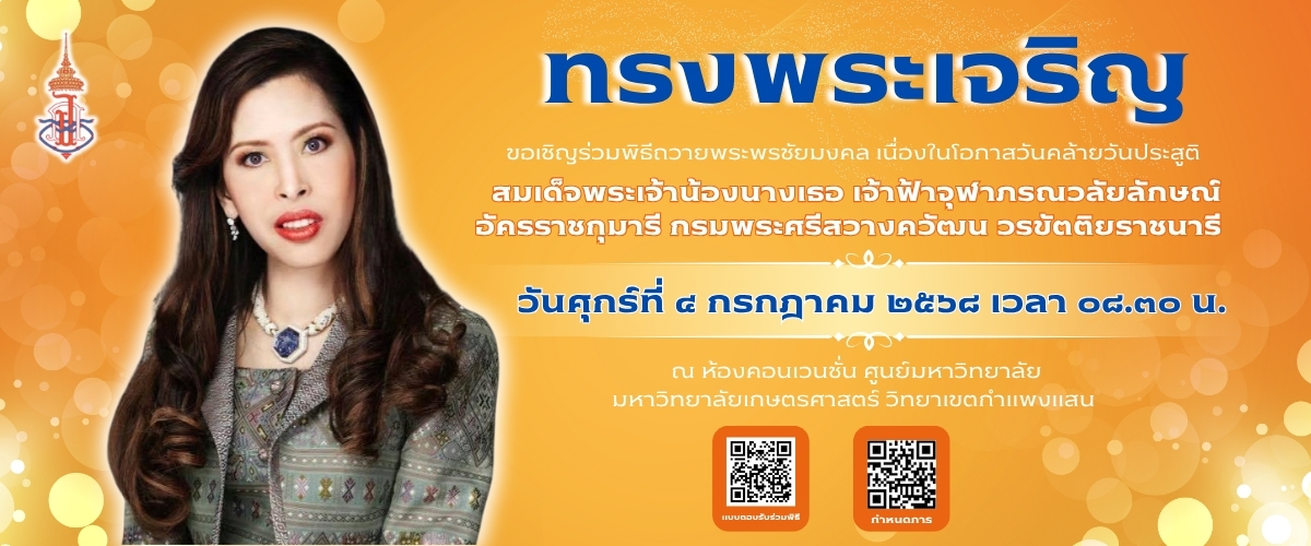 ถวายพระพร ฟ้าหญิงจุฬาภรณ์ฯ