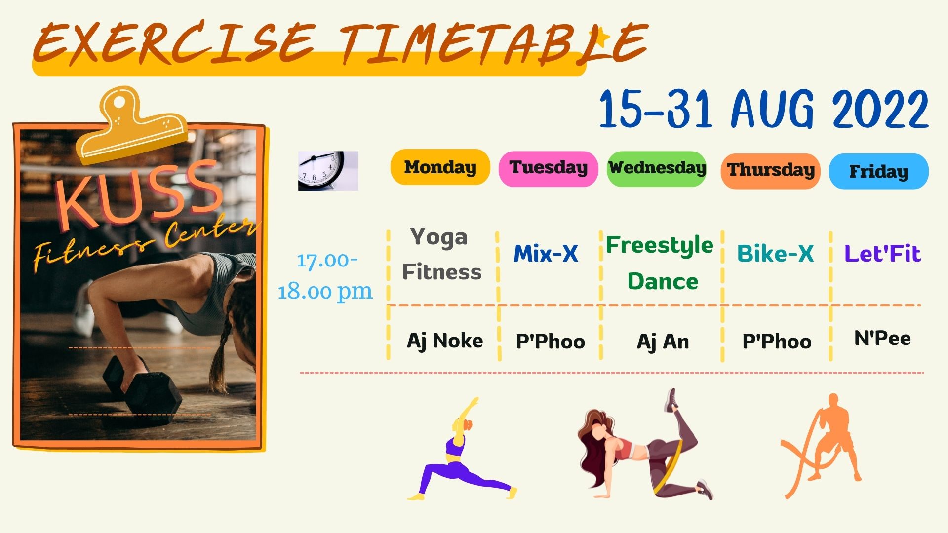 Exercise TimeTable 1